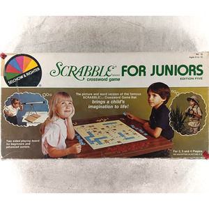 Scrabble Crossword Game for Juniors Board Game Vintage 1980s